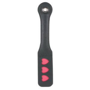 Sportsheets 12" Leather Heart Impression Paddle — Leather Paddles — Power Play Studio