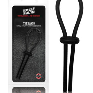Rock Solid Lasso Cockring - Black — Power Play Studio