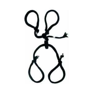 Fetish Fantasy Series Silk Rope Hogtie Black — Power Play Studio