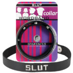 Small Leather Collar (Slut) — Power Play Studio