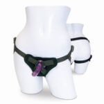 Sportsheets Sex & Mischief Adjustable Strap-On & Silicone Dildo Kit Purple/Black — Power Play Studio