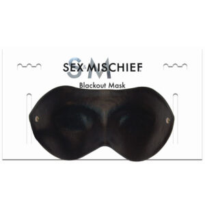 Sportsheets Sex & Mischief Blackout Mask Blindfold Black — Power Play Studio