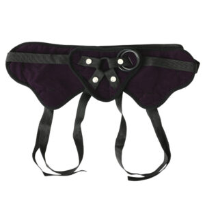 Sportsheets Plus Size Plush Adjustable Strap-On Harness Purple — Power Play Studio