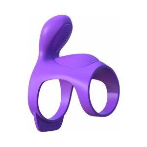 Fantasy C-Ringz Ultimate Couples Cage Vibrating Cock Sheath Purple — Power Play Studio