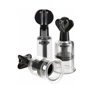 Fetish Fantasy Series Limited Edition Super Suckers Trio Clear/Black — Power Play Studio