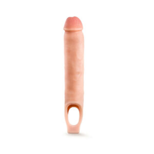 Performance Plus 11.5 in. Silicone Cock Sheath Penis Extender Sling Beige — Power Play Studio