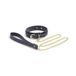 Bondage Couture Collar & Leash Blue — Power Play Studio