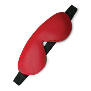 Kinklab Bondage Basics Padded Leather Blindfold - Red — Power Play Studio