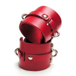 Kinklab Bondage Basics Ankle Cuffs - Red — Power Play Studio