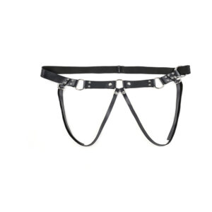 Sportsheets Montero Adjustable Strap-On Harness Black — Power Play Studio