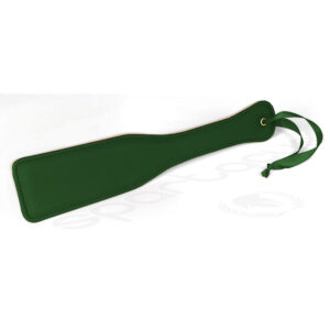 Spartacus Green PU Paddle With Reverse Plush — Power Play Studio