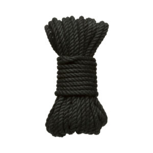 Merci Bind & Tie 6mm Hemp Bondage Rope 30 ' Black — Power Play Studio