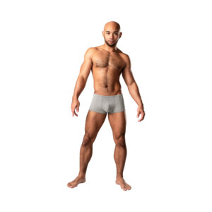 Male Power Labyrinth Mini Short Grey Weave — Power Play Studio