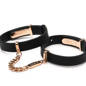 Crave ID Cuffs Black/Rose Gold — Power Play Studio