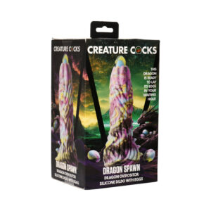 Creature Cocks Dragon Spawn Dragon Ovipositor Silicone Dildo with Eggs — Creature Cocks at Power Play Studio