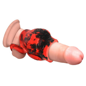 Creature Cocks Hell Hound Silicone Girth Enhancer with Ball Strap — Power Play Studio