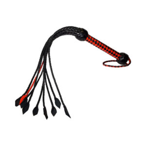 Prowler RED Short Handle Flogger Black/Red — Power Play Studio