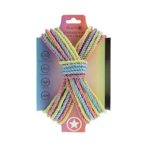 Ouch! Bondage Rope 10 m Nylon Multicolor Pastel — Power Play Studio