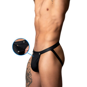 Male Power Oh Snap! Snap Off Jock Black - view 2