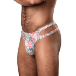 Male Power Cut It Out! Cutout Thong Red/Black - view 2