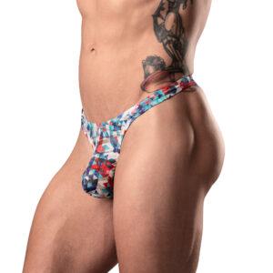 Male Power Your Lace Or Mine Bong Thong Geometric - view 2