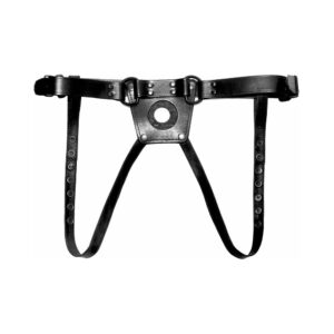 Prowler Leather Dong Harness — Power Play Studio