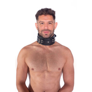 Prowler Leather Lockable Collar — Power Play Studio
