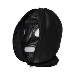 Prowler RED Leather Double Hood with Front Zipper — Power Play Studio