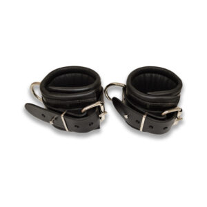 Prowler Leather Lockable Wrist Restraints — Power Play Studio