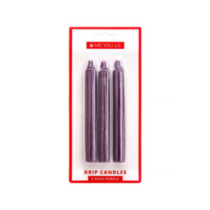 Me You Us Drip Candles 3 Pack Purple — Power Play Studio