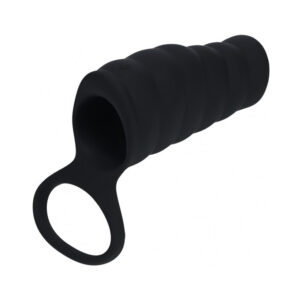 LEVELZ Vibrating Ribbed Silicone Cock Sleeve & Ball Ring — Power Play Studio