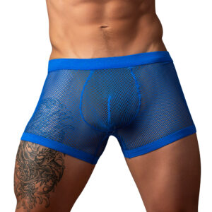 Male Power Fishnet 2.0 PCH Short Royal — Power Play Studio