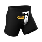 Shinesty The 009 Black Tuxedo Ball Hammock Pouch Underwear with Fly — Power Play Studio - Power Play Studio, LLC