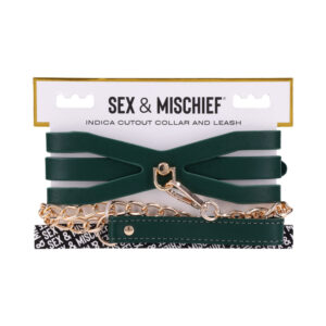 Sportsheets Sex & Mischief Indica Cutout Collar and Leash — Power Play Studio