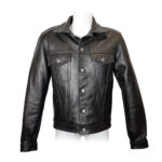 Prowler RED Leather Trucker Jacket — Power Play Studio - Power Play Studio, LLC