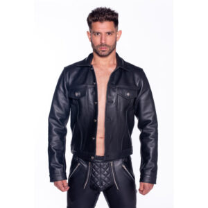 Prowler Leather Trucker Jacket — Power Play Studio