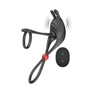 Cockpower Remote Control Cockring&Ball Cinch Black — Power Play Studio