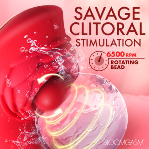 Bloomgasm Petal Twirl Clit Massaging Silicone Vibrator - view 17 — Power Play Studio