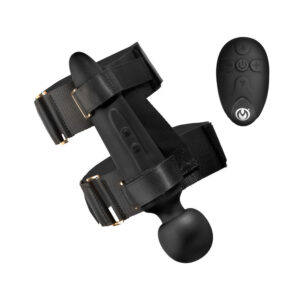 Master Series Thunderstick Thigh Strap Vibrating Wand with Harness — Power Play Studio