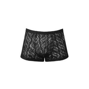 Male Power Ripple Pouch Short Black — Power Play Studio