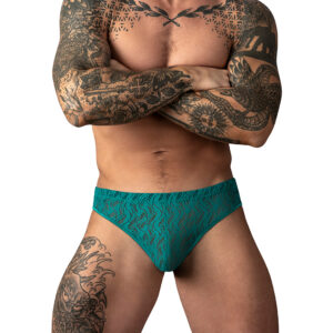 Male Power Ripple Moon Jock Teal - view 2