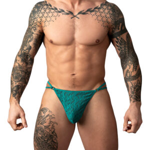 Male Power Ripple Micro V String Teal - view 2