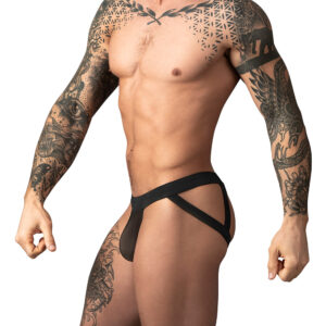 Male Power Mesh 2.0 Strappy Ring Jock Black - view 2