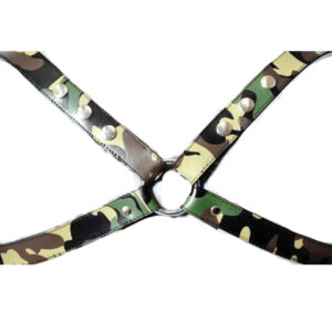 Sensual Sin Leather X Harness - Camo Large/Extra — Power Play Studio