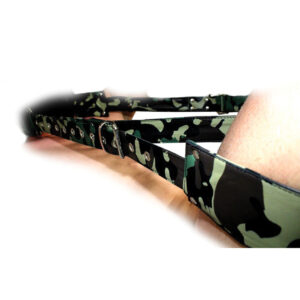 Sensual Sin Leather Adjustable Travel Sling - Camo — Power Play Studio