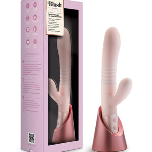 Blush Fraya Rabbit Rechargeable Vibrator - Pink — Dual/Rabbit Vibrators — Power Play Studio