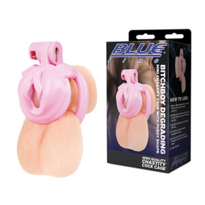 Bitchboy Degrading Mini Chastity Cage w/Pussy Shape — Power Play Studio
