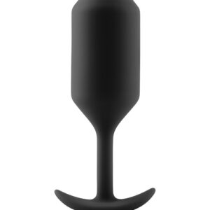 b-Vibe Weighted Snug Plug 3 - 180 g Black — front view — Power Play Studio