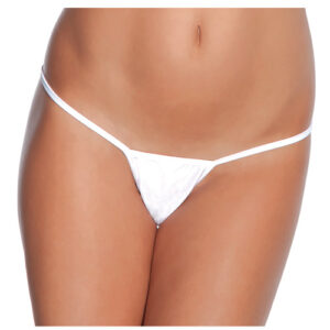 Coquette Low Rise Lycra G-String White