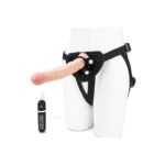 Lux Fetish 8.5" Realistic Vibrating Dildo w/Strap On Harness Set — Power Play Studio